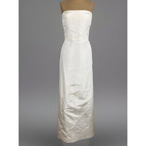 Oscar de la Renta Elegant Simple Carolyn Bessette Style  Wedding Dress Womens XS